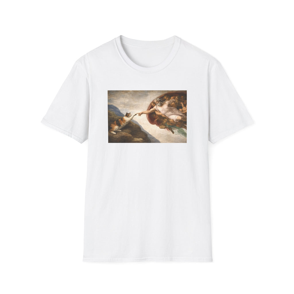Renaissance 'Creation of Cat' Art Print T-Shirt