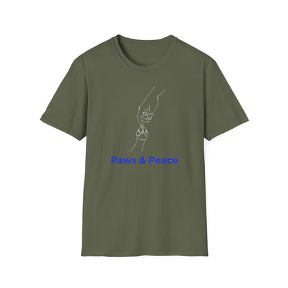 Paws & Peace Cat Paw Print T-Shirt