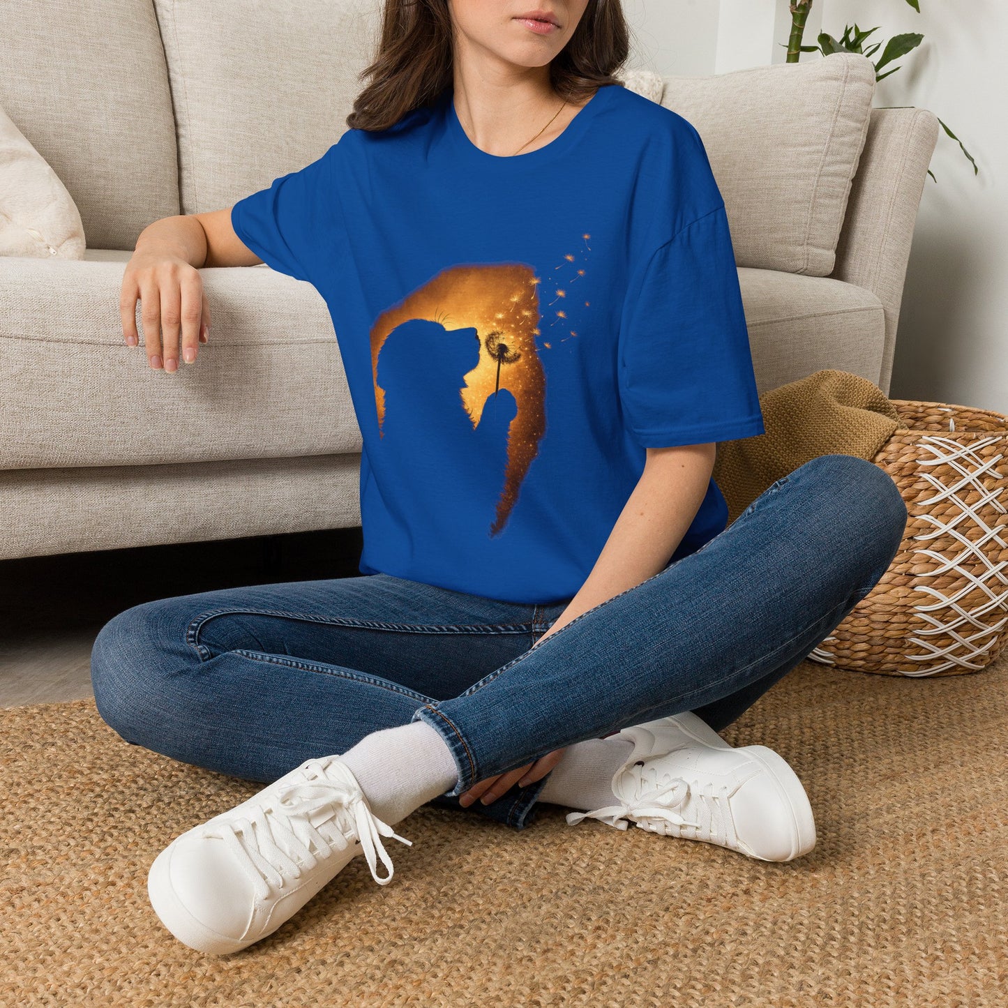 Dog & Dandelion Silhouette T-Shirt