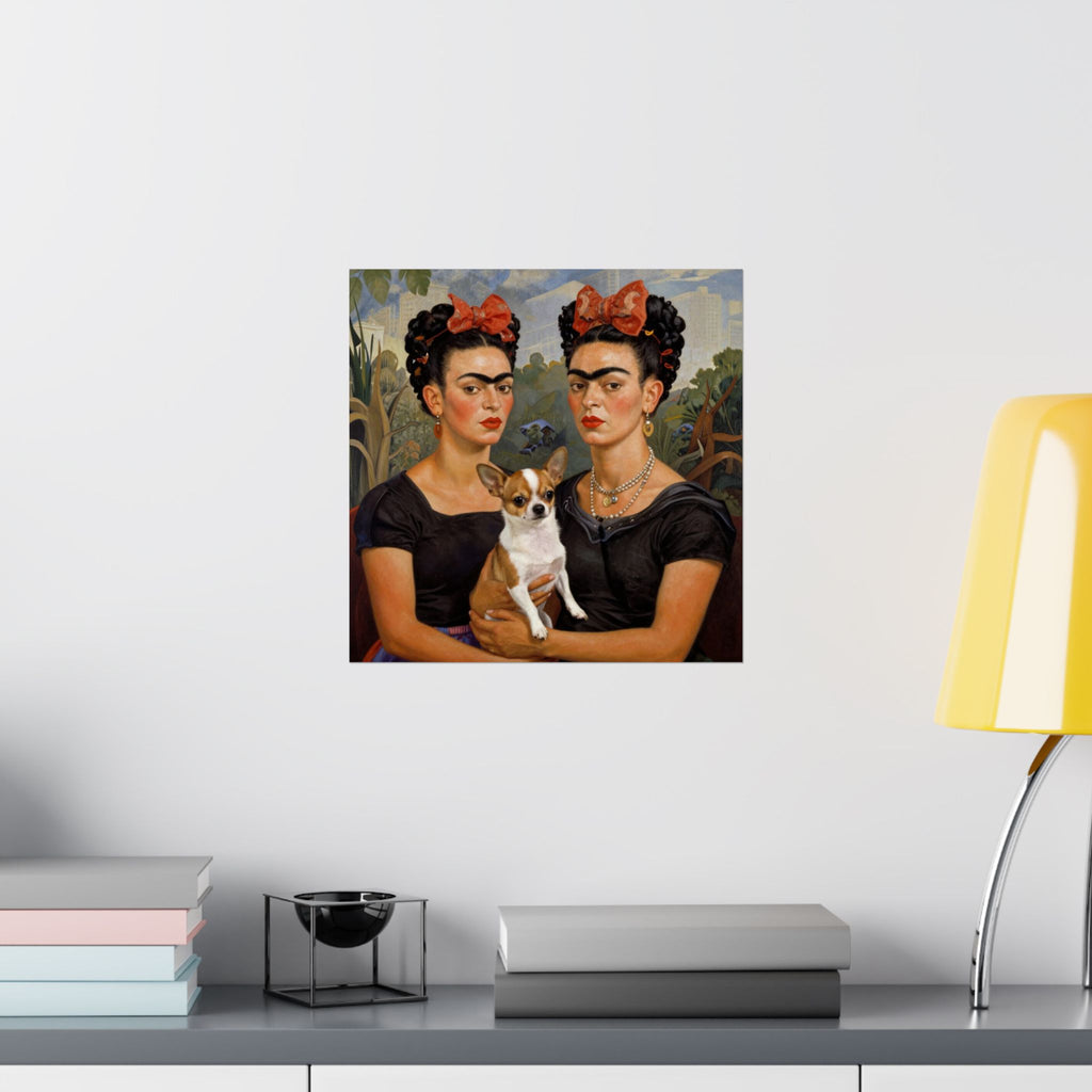 Frida Kahlo Double Portrait Poster — Iconic Twin Self-Portrait Print