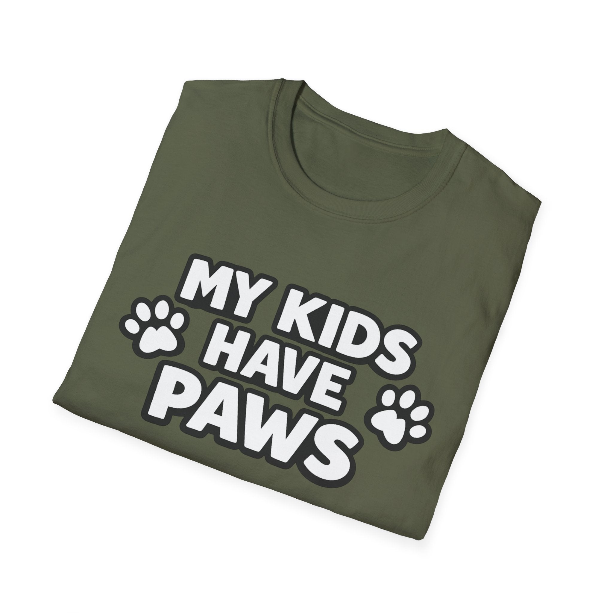 T-Shirt — "My Kids Have Paws" | Funny Pet Parent Tee