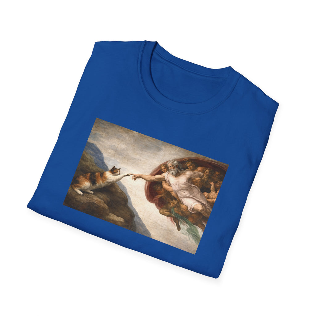 Renaissance 'Creation of Cat' Art Print T-Shirt