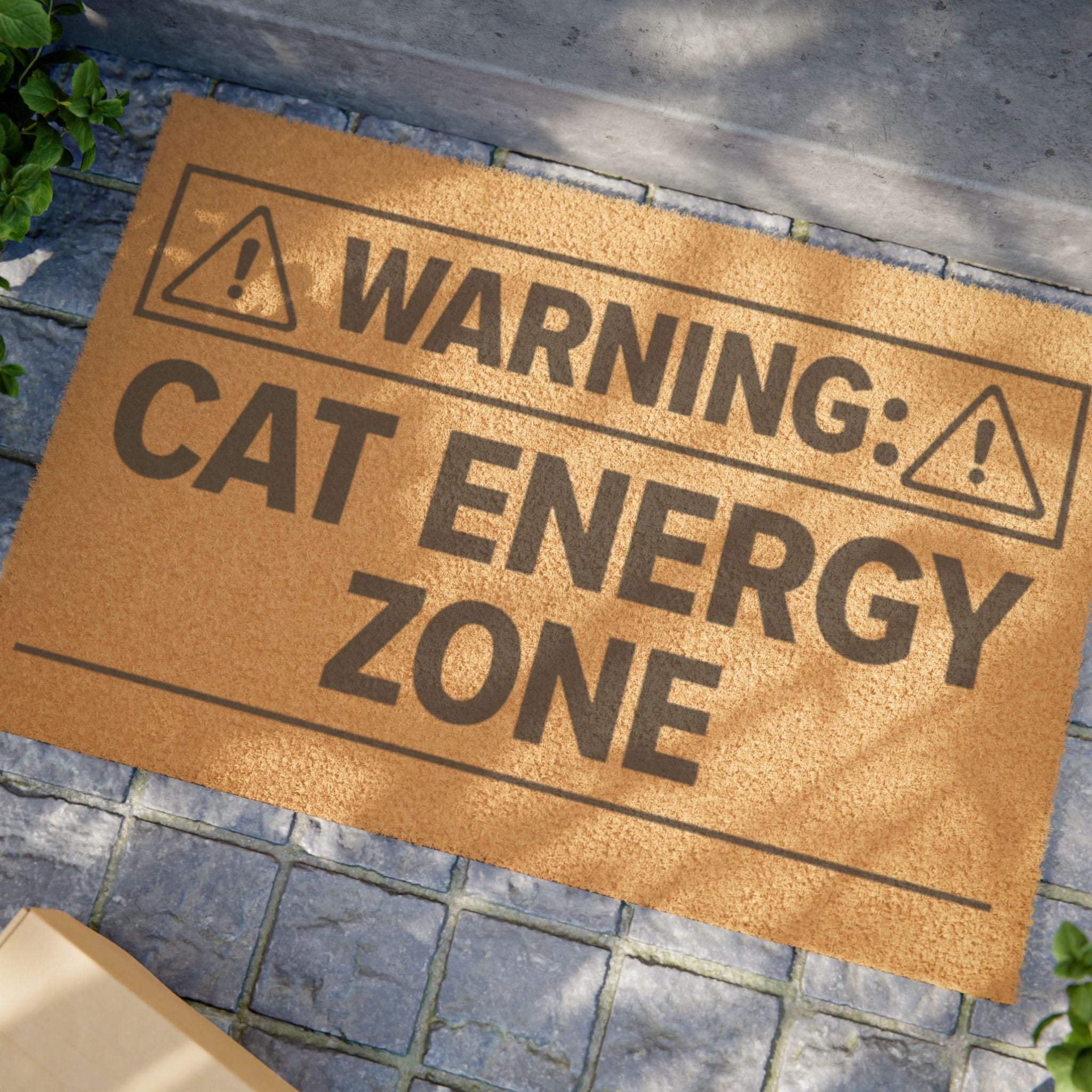 Warning: Cat Energy Zone Doormat
