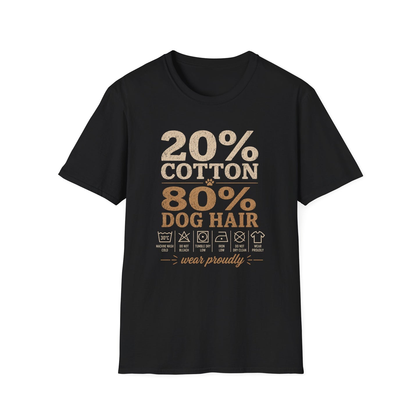 Dog Mom T-Shirt — 20% Cotton 80% Dog Hair Graphic Tee