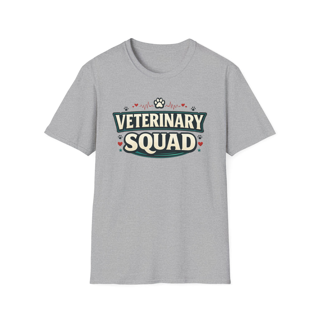 Veterinary Squad T-Shirt — Cute Paw Print Vet Team Tee