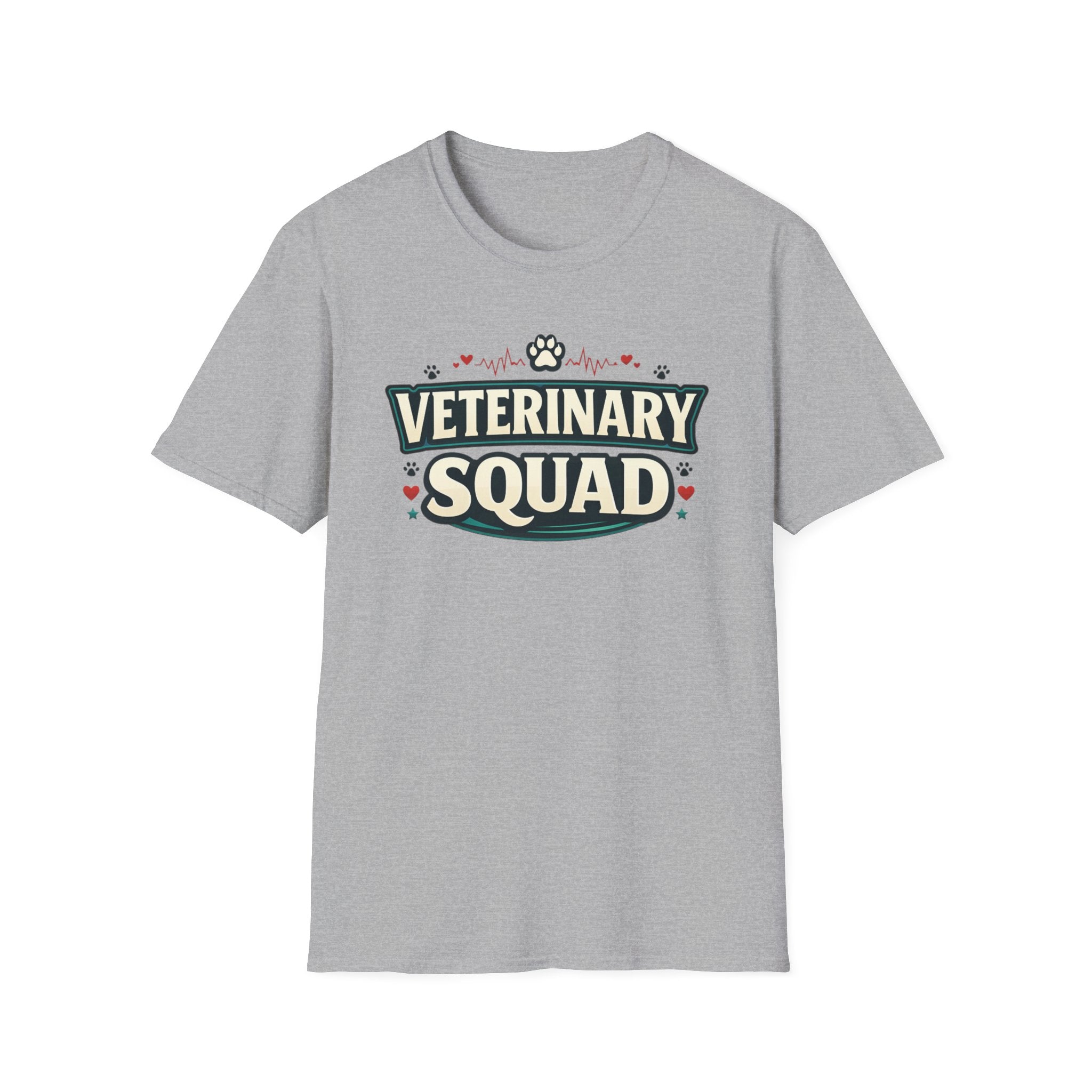 Veterinary Squad T-Shirt — Cute Paw Print Vet Team Tee