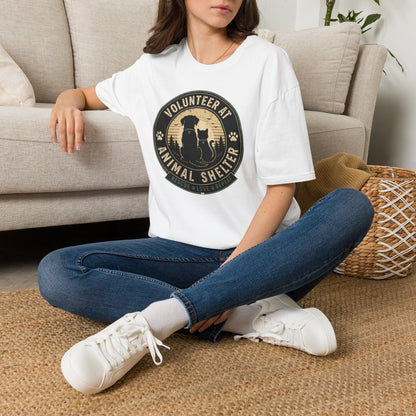 Volunteer at Animal Shelter T-Shirt — Rescue Pet Lover Tee