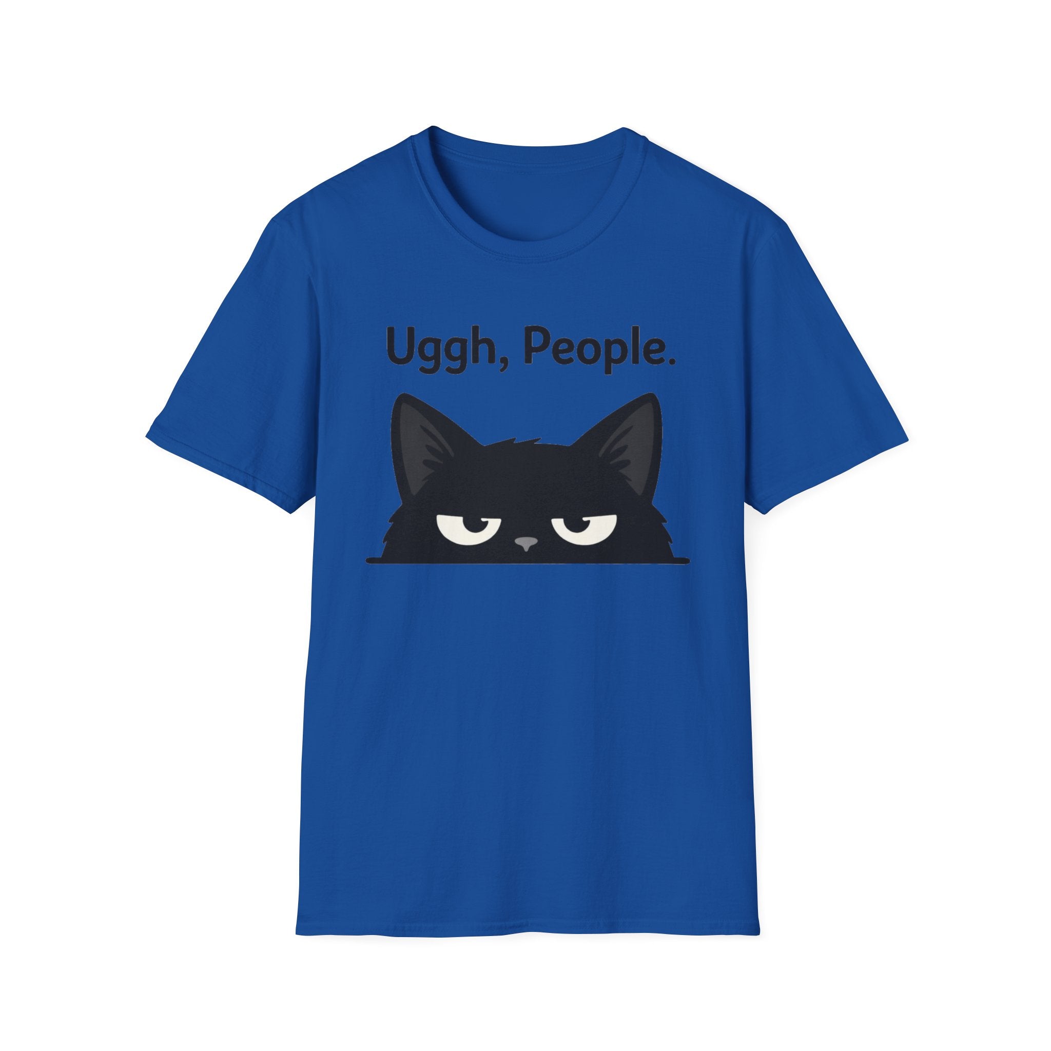 Uggh, People. Cat T-Shirt — Funny Grumpy Cat Graphic Tee for Cat Lovers