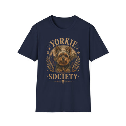 Yorkie Society T-Shirt — Vintage Yorkie Dog Lover Tee