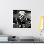 Chef Dog Poster — Matte Vertical Kitchen Wall Art (Yorkshire Terrier in Chef Hat)
