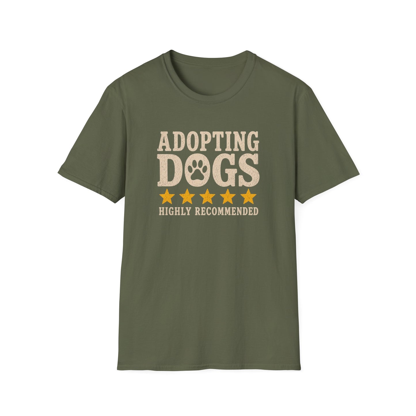 Adopting Dogs Highly Recommended' Rescue Pet Lover Tee