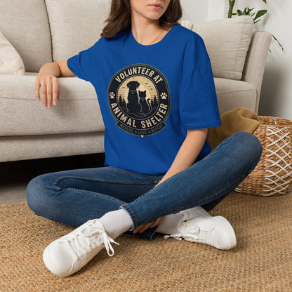 Volunteer at Animal Shelter T-Shirt — Rescue Pet Lover Tee