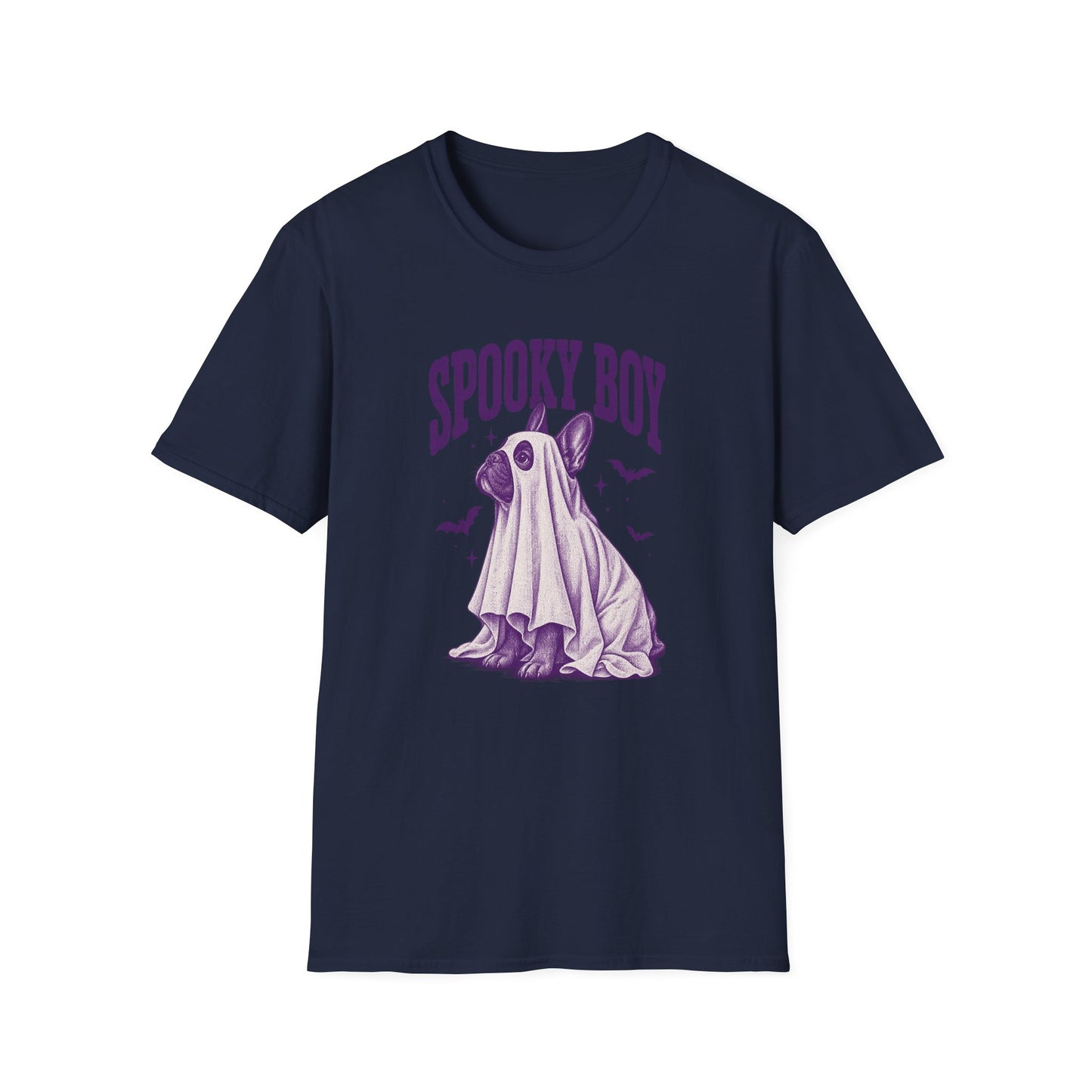 Spooky Boy T‑Shirt — Cute Ghost French Bulldog Halloween Tee