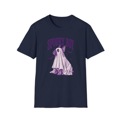 Spooky Boy T‑Shirt — Cute Ghost French Bulldog Halloween Tee
