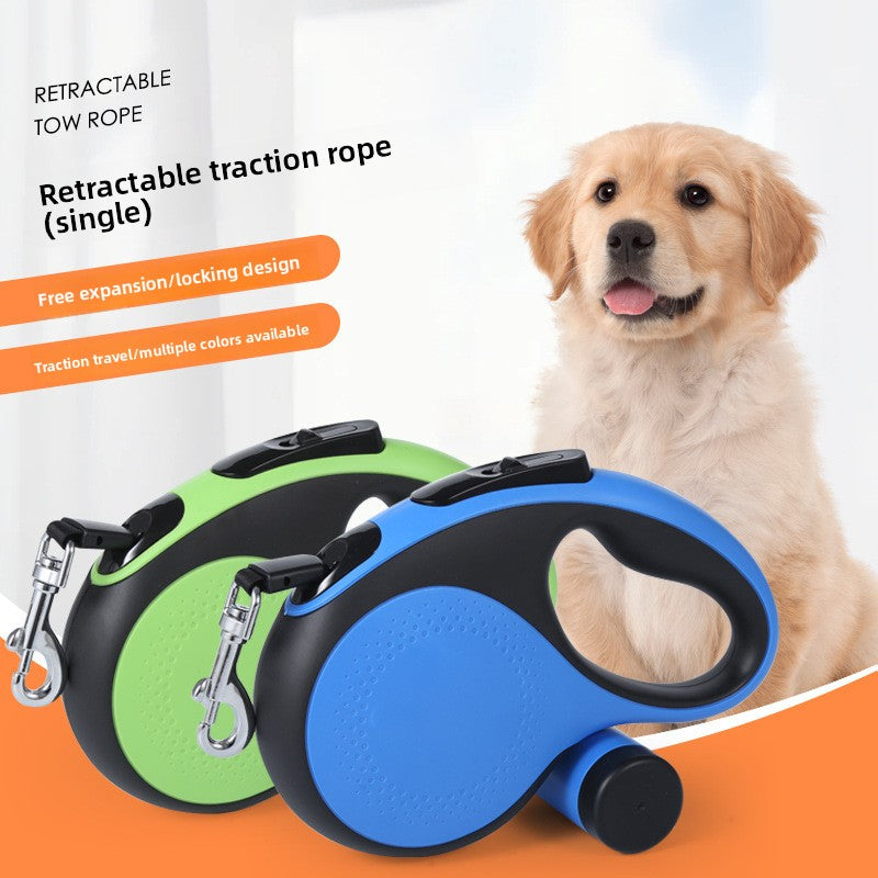 Automatic Retractable Dog Leash with Waste Bag Holder