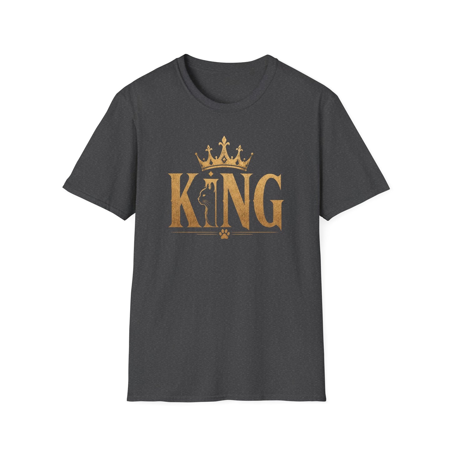 King Crown Graphic T-Shirt — Gold Royalty Tee