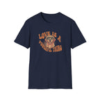 T-Shirt — "Love Is a Powerful Thing" Golden Retriever Graphic Tee