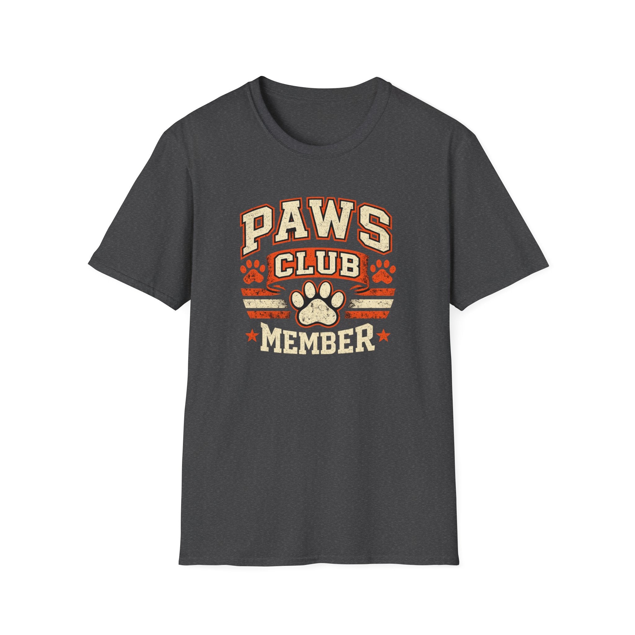 Paws Club Member T-Shirt — Vintage Paw Print Tee for Dog Lovers