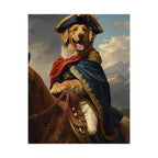 Golden Retriever Napoléon Portrait Matte Poster — Regal Pet Wall Art