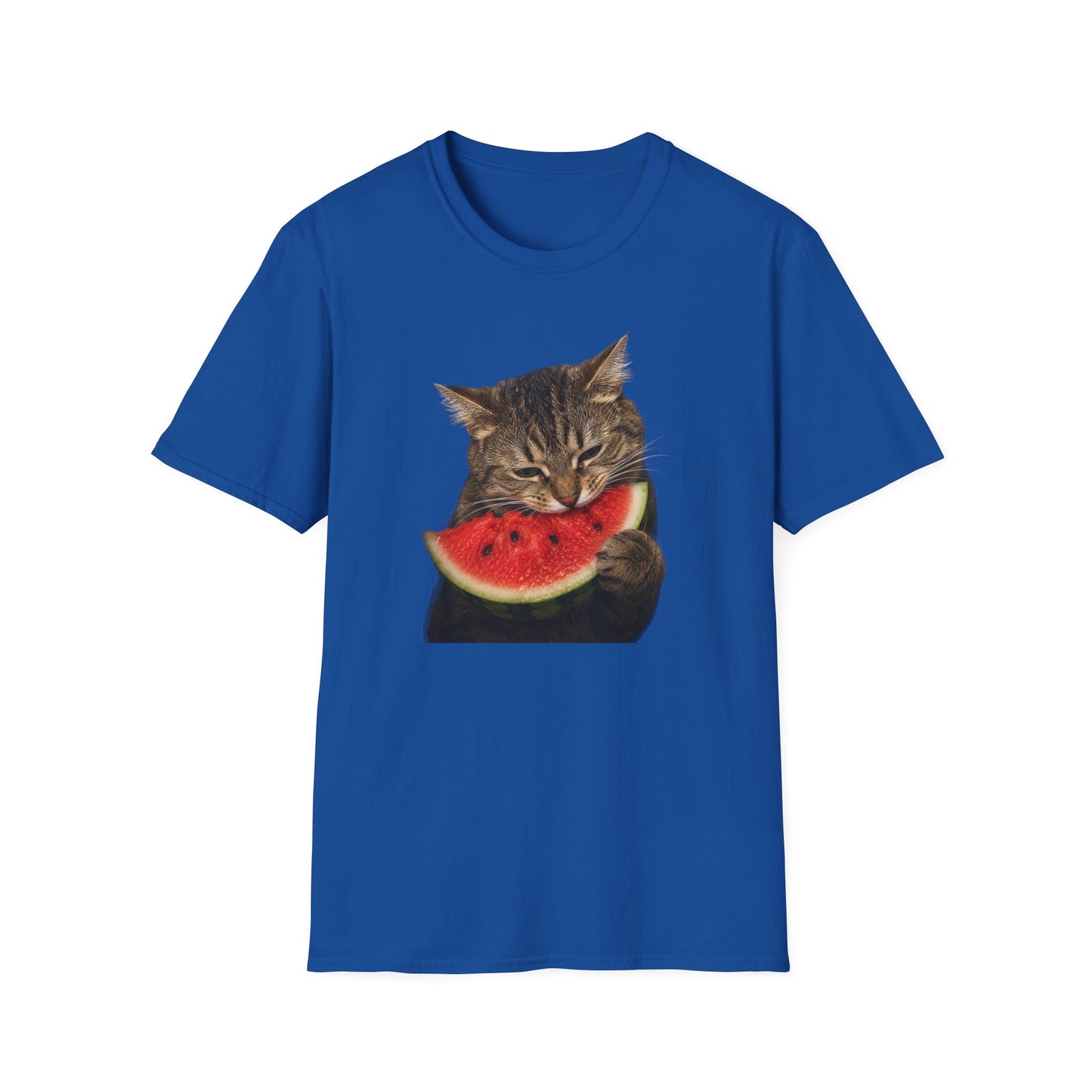 Cat Eating Watermelon T‑Shirt — Cute Summer Cat Graphic Tee