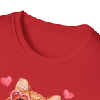 All You Need Is Love... and a Cat T-Shirt — Cute Heart Sunglasses Kitty Tee