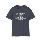 Cat Emotional Support T-Shirt — "My Cat Is My Emotional Support" Graphic Tee