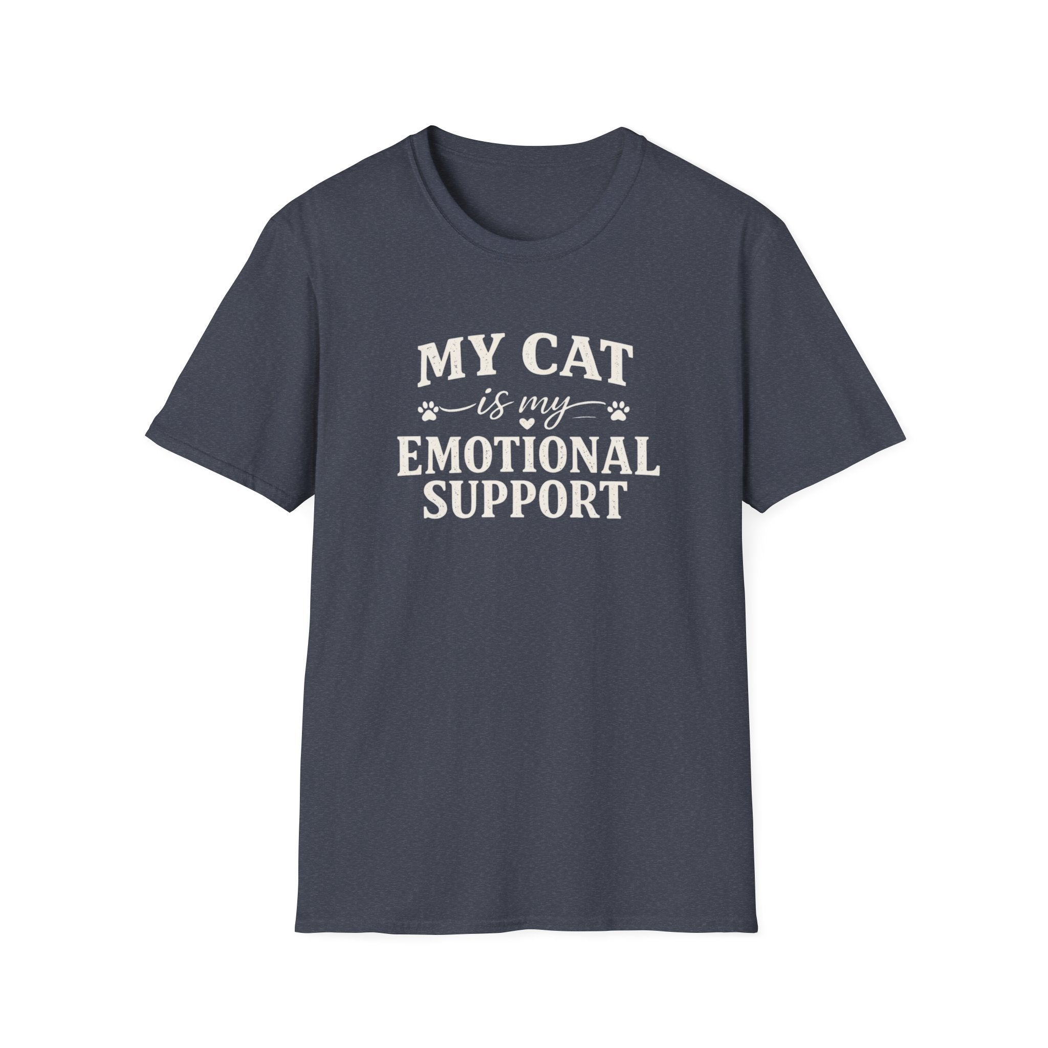 Cat Emotional Support T-Shirt — "My Cat Is My Emotional Support" Graphic Tee