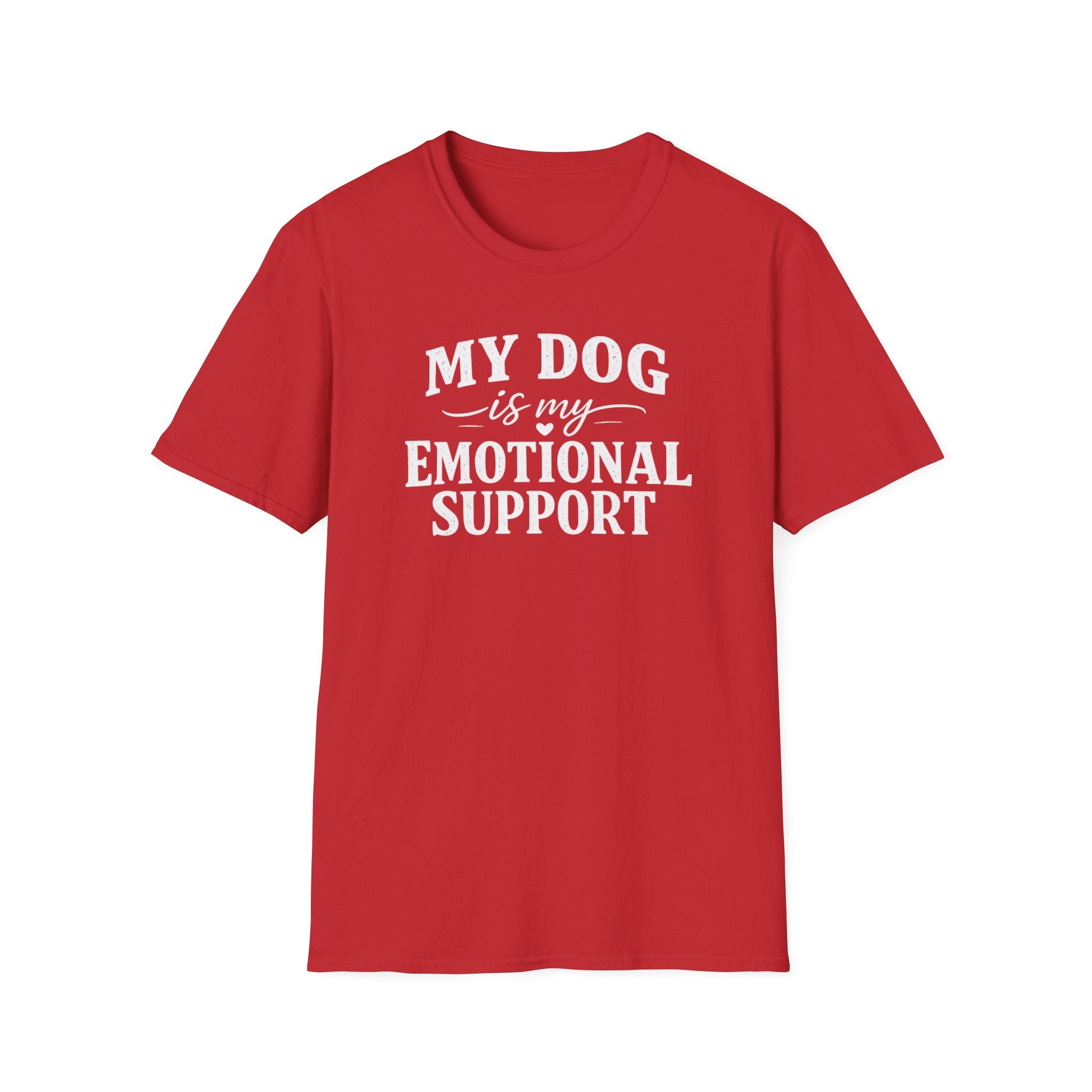 Dog Lover T-Shirt — "My Dog Is My Emotional Support" Graphic Tee