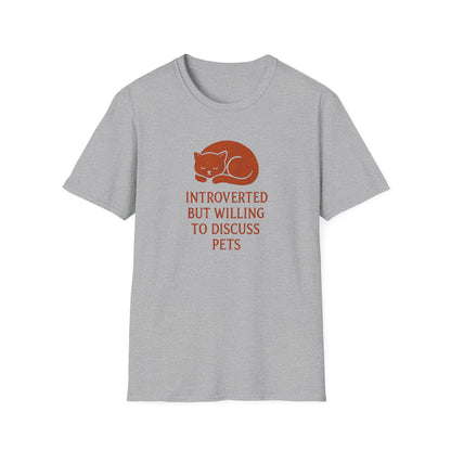 Introverted Pet Talk T-Shirt