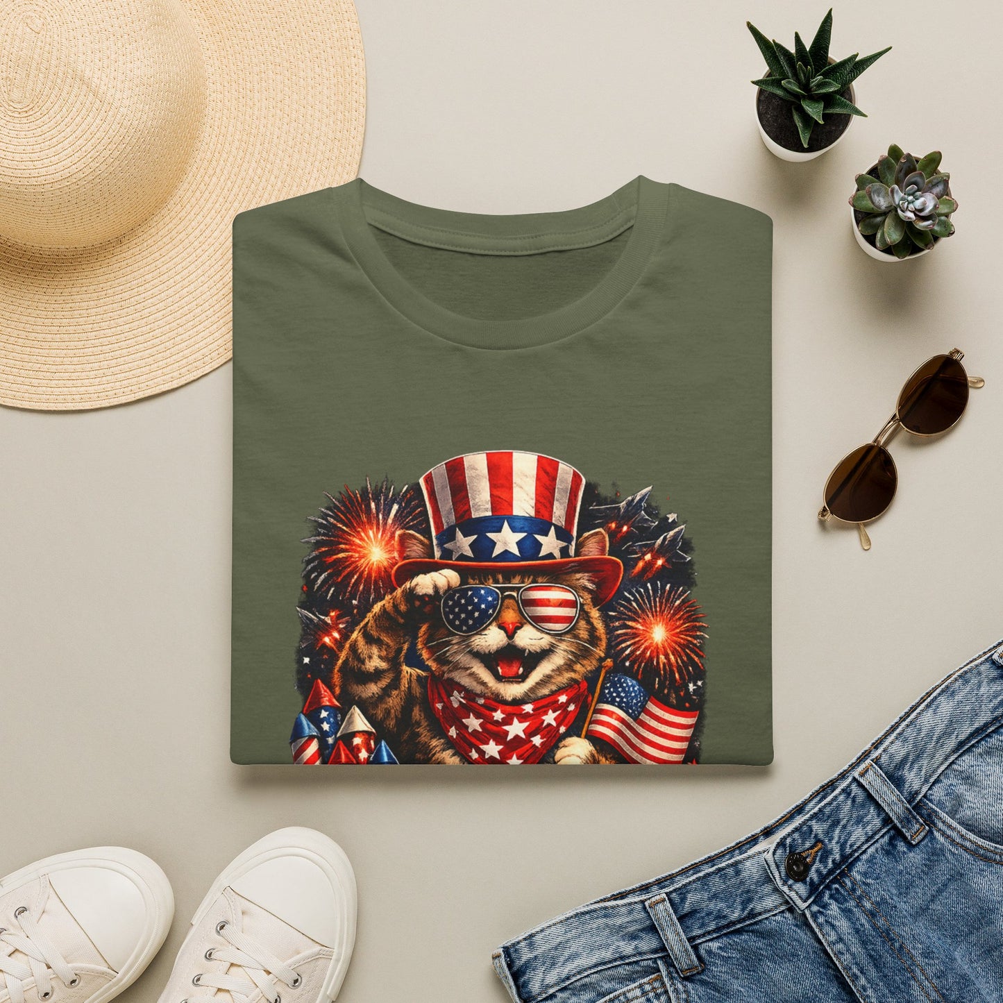 Patriotic Paws T-Shirt — “Paws & Stripes Forever” 4th of July Graphic Tee