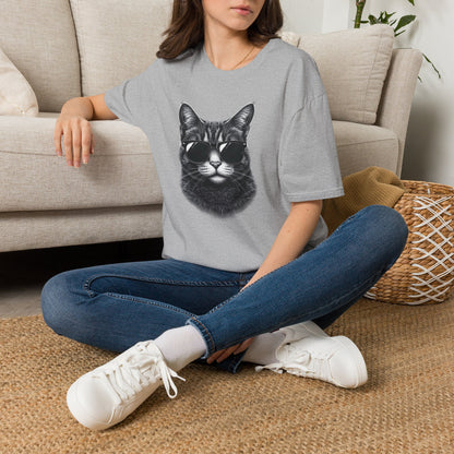 Cat With Sunglasses T-Shirt — Cool Retro Cat Graphic Tee