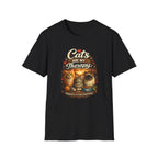 Cats Are My Therapy T-Shirt — Vintage Cozy Cat Lover Tee