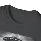 Cat UFO Selfie T-Shirt — Cute Alien Abduction Cat Graphic Tee