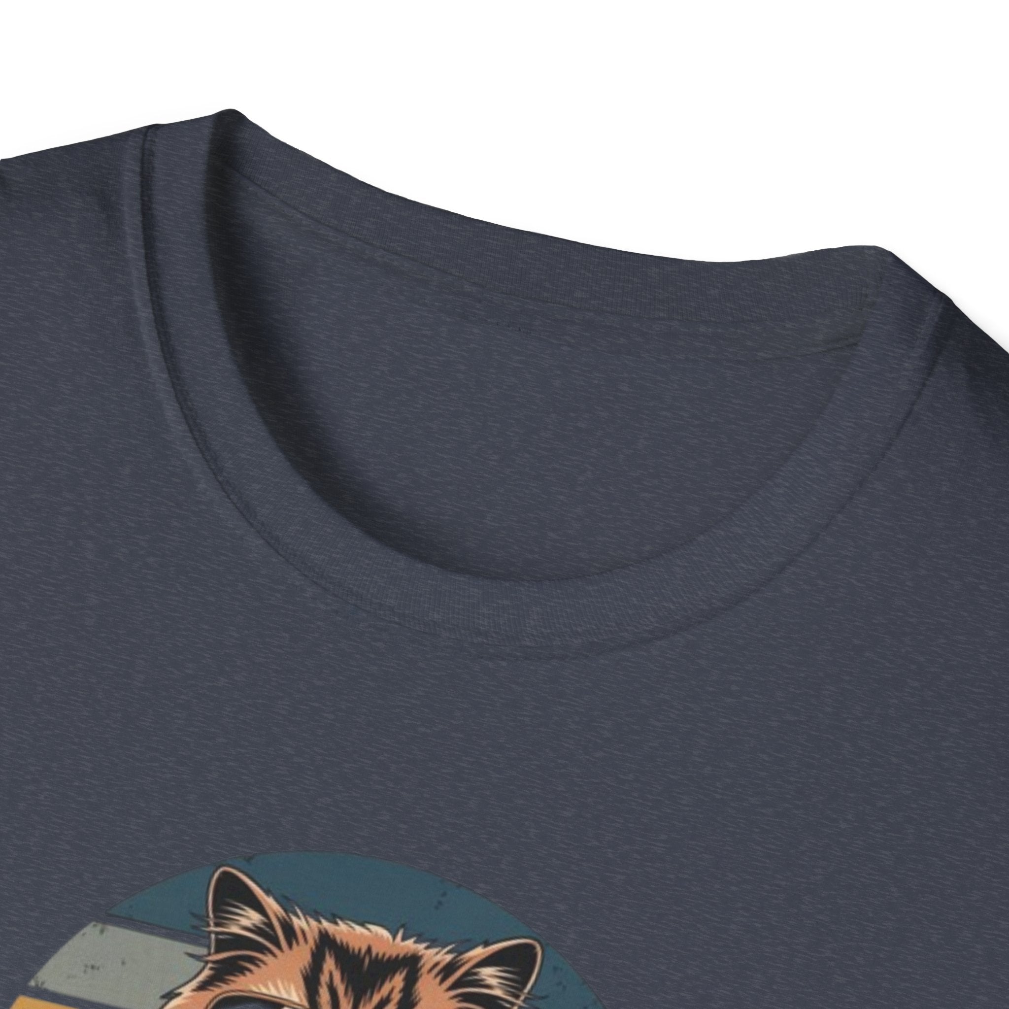 Social Battery Low Cat Retro Graphic T-Shirt