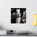Chef Dog Poster — Matte Vertical Kitchen Wall Art (Yorkshire Terrier in Chef Hat)