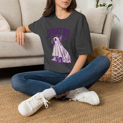 Spooky Boy T‑Shirt — Cute Ghost French Bulldog Halloween Tee