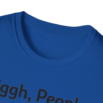 Uggh, People. Cat T-Shirt — Funny Grumpy Cat Graphic Tee for Cat Lovers