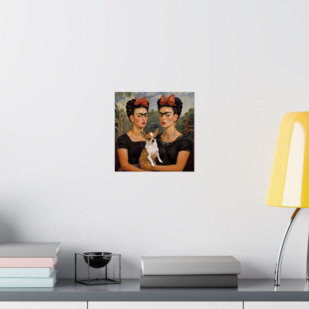 Frida Kahlo Double Portrait Poster — Iconic Twin Self-Portrait Print