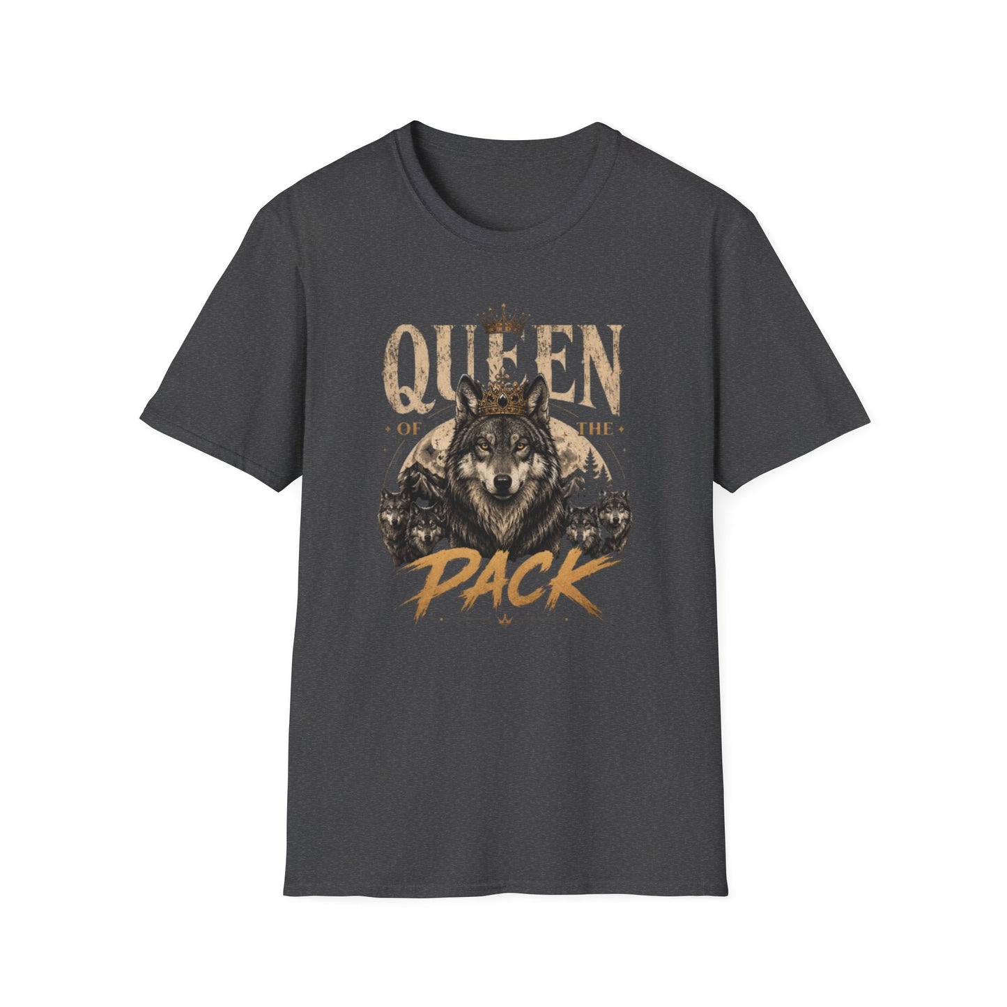 Queen of the Pack Wolf T-Shirt — Women’s Regal Wolf Graphic Tee