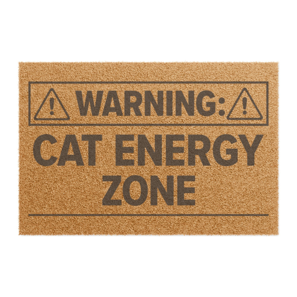 Warning: Cat Energy Zone Doormat