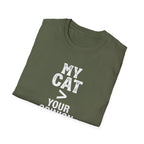 Cat Lover T‑Shirt — "My Cat > Your Opinion" Funny Pet Apparel