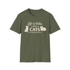 Life Is Better With Cats T-Shirt — Cute Cat Lover Tee
