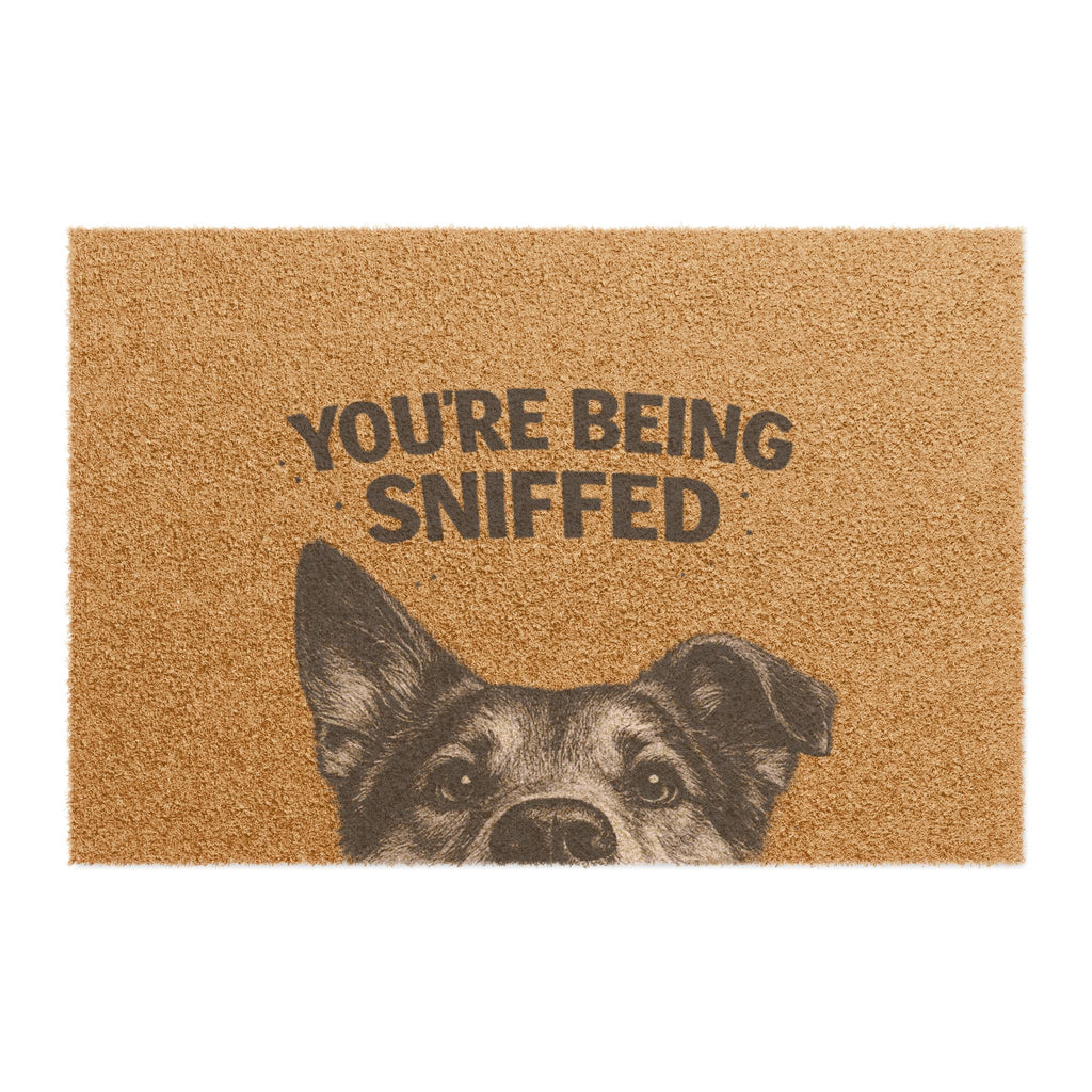 Doormat — "You're Being Sniffed" Funny Dog Welcome Mat