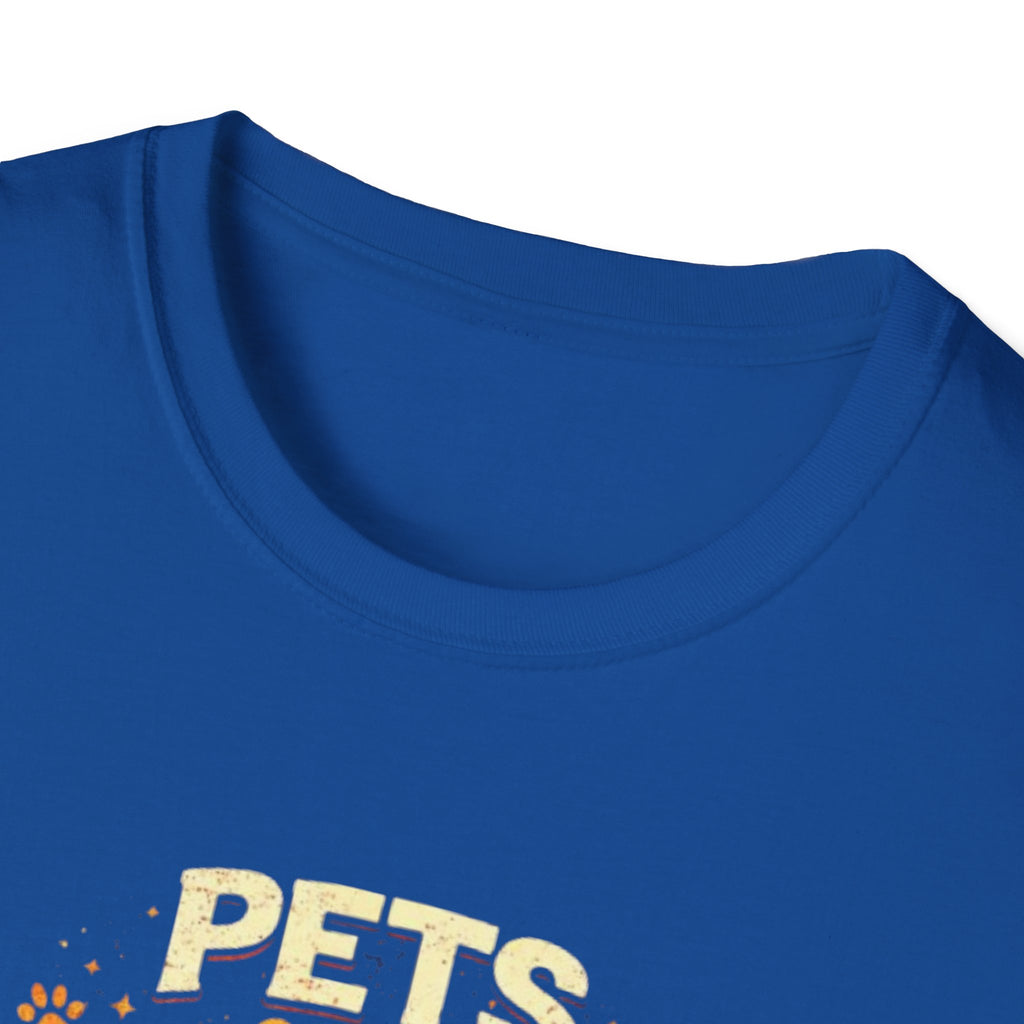 Pets Over People T-Shirt — Retro Cat & Dog Graphic Tee for Pet Lovers
