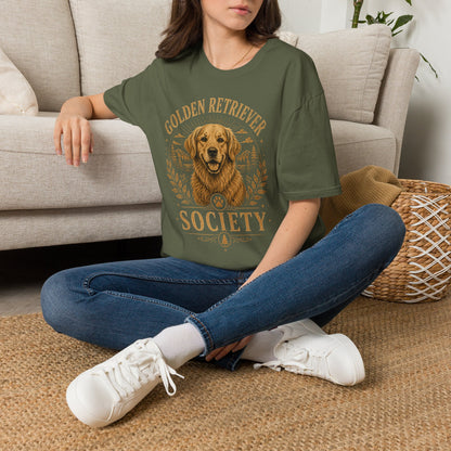 Golden Retriever Society T-Shirt — Vintage Dog Lover Tee