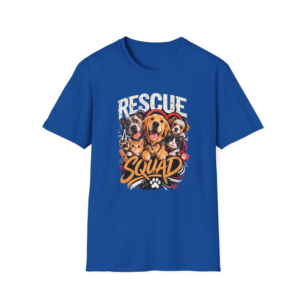Rescue Squad T-Shirt - Cute Rescue Dogs Graphic Tee for Animal Lovers