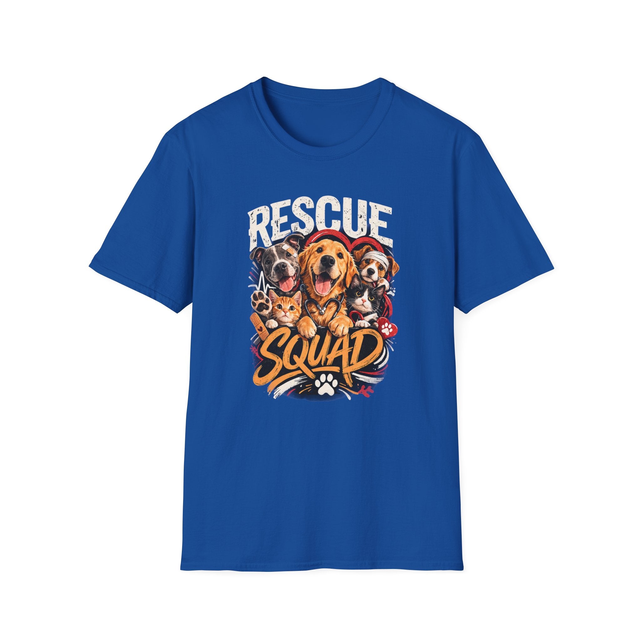 Rescue Squad T-Shirt - Cute Rescue Dogs Graphic Tee for Animal Lovers
