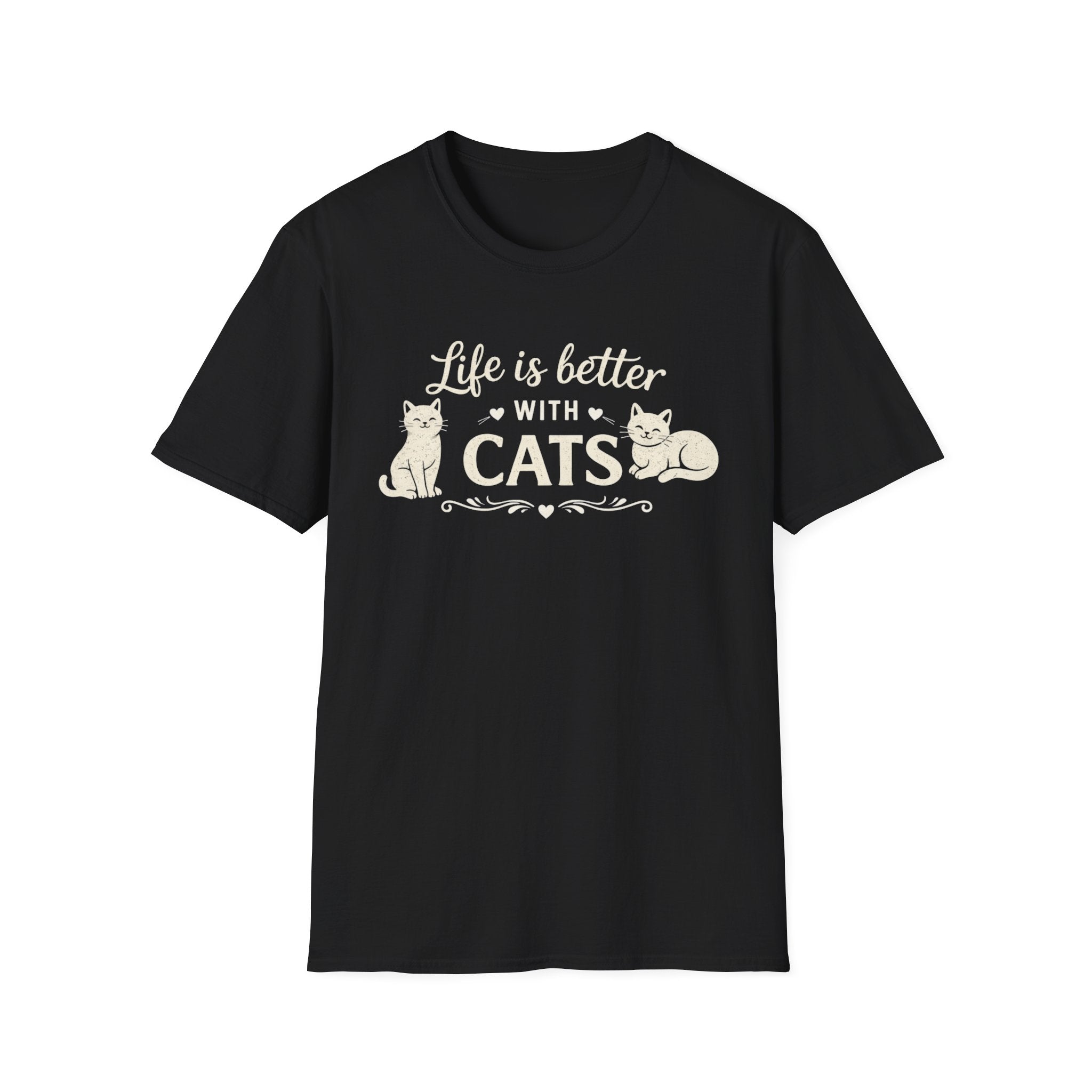Life Is Better With Cats T-Shirt — Cute Cat Lover Tee