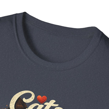 Cats Are My Therapy T-Shirt — Vintage Cozy Cat Lover Tee