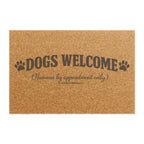 Doormat — "Dogs Welcome (Humans by Appointment Only)" Coir Welcome Mat